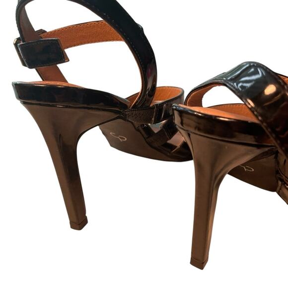 CP Statement Heels Sleek Black Strappy Stiletto Women’s 8.5 Elegant Edge NWOT - Picture 5 of 9